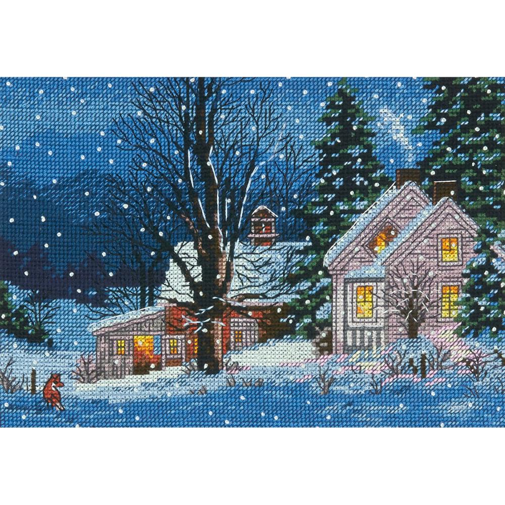 Gold Petites Quiet Night Counted Cross Stitch Kit